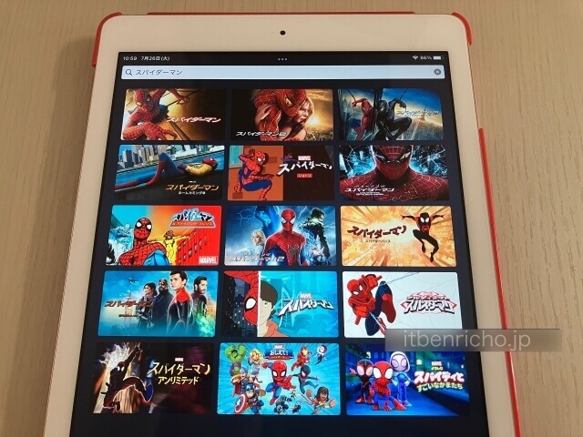 ディズニープラス「スパイダーマン」検索一覧